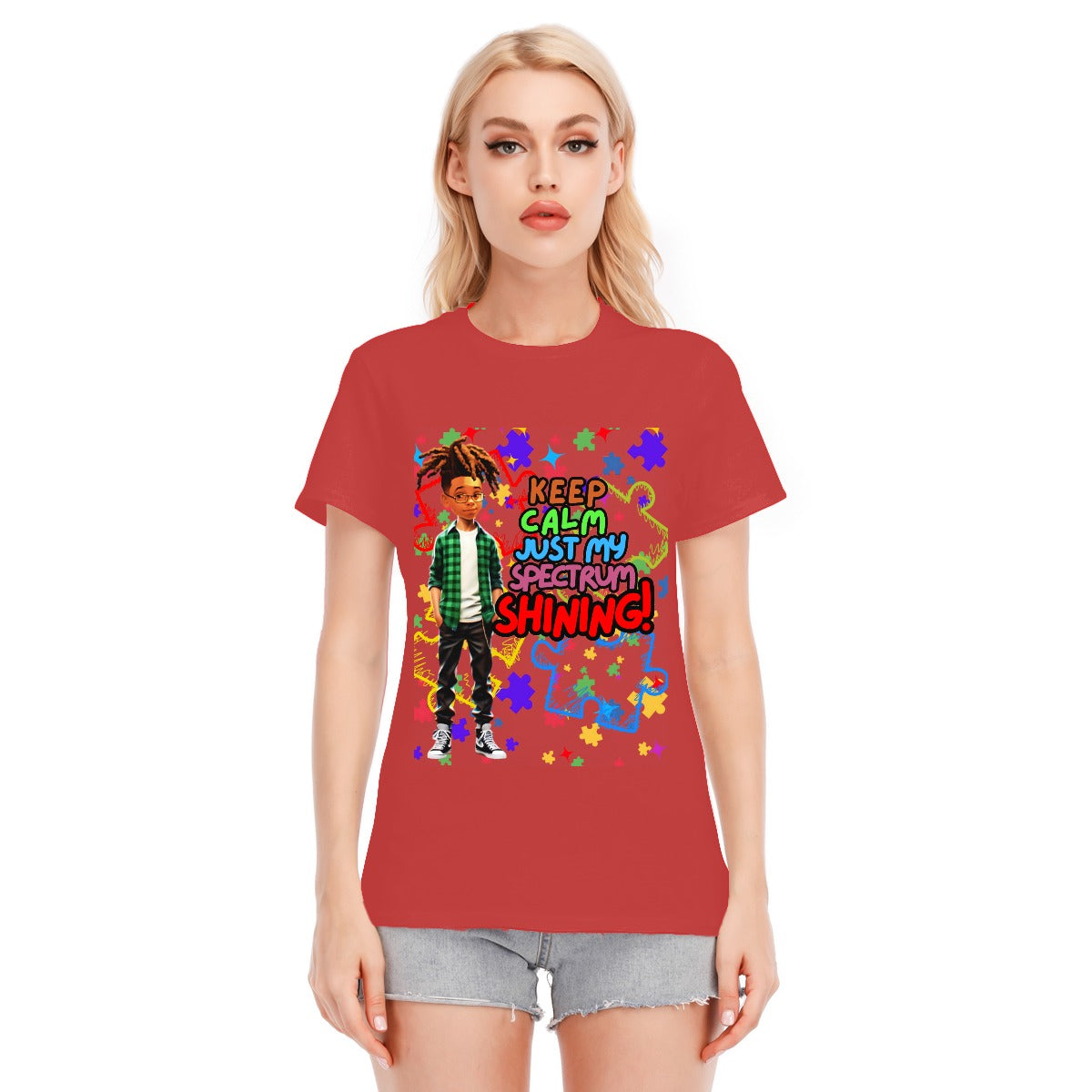 “Keep Calm, Just My Spectrum Shining” T-Shirt – Bold & Empowering Statement Tee