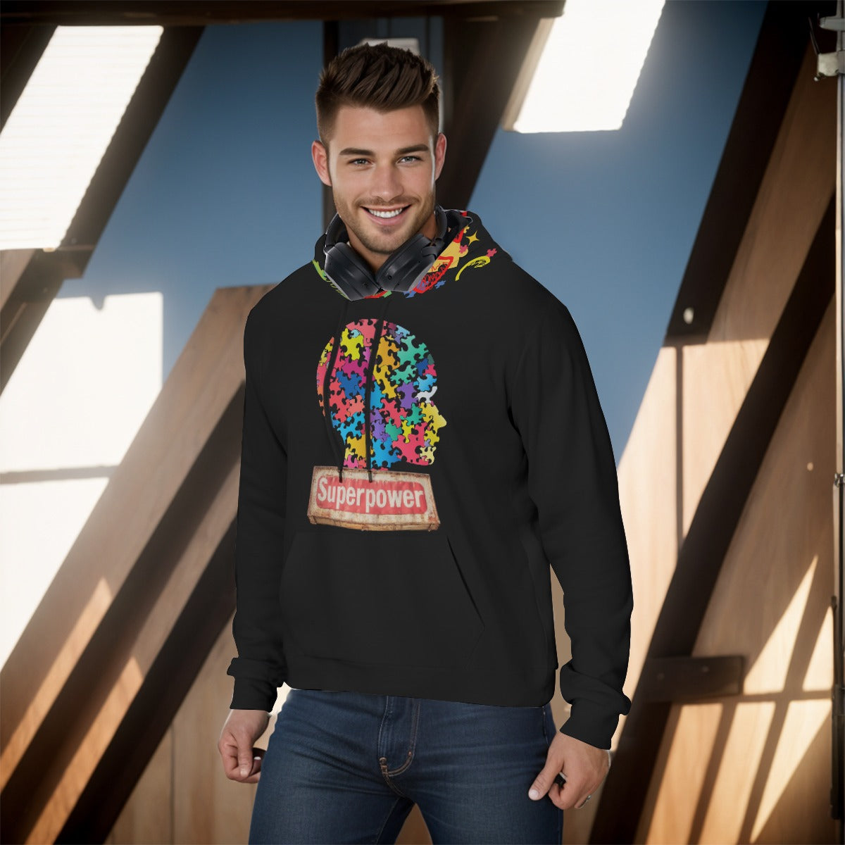 Superpower” Autism Awareness Hoodie – Bold & Empowering Statement Wear