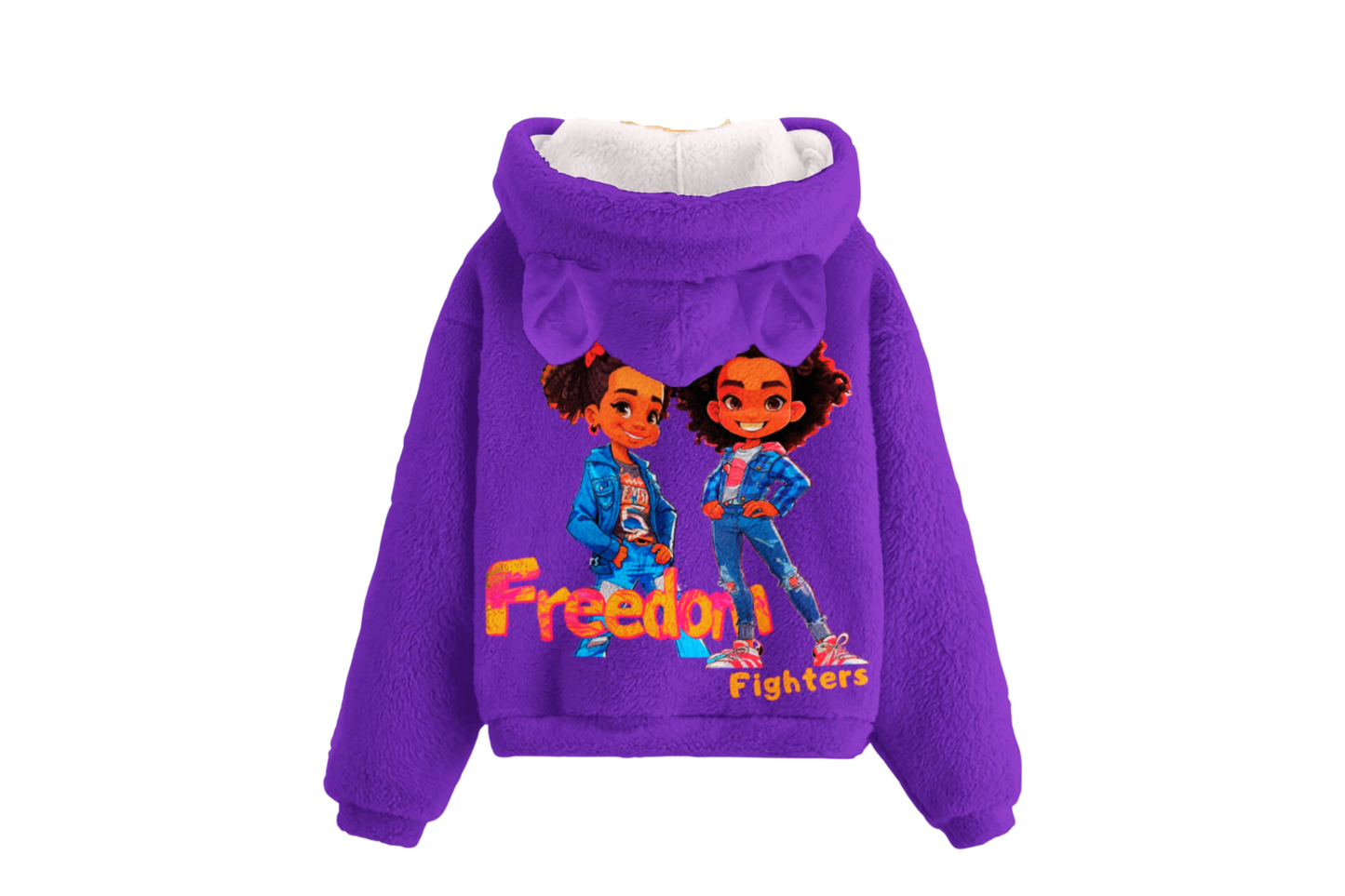 Fourth Grade Freedom Fighters Kids Bear Ears Fleece Hoodie